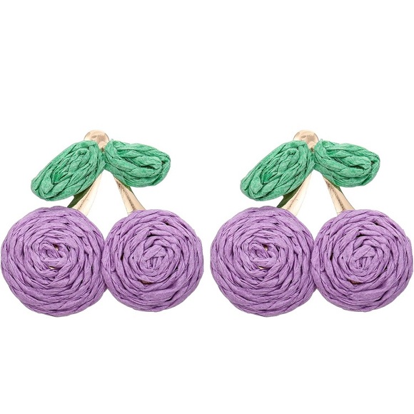 Handmade Cherry Earrings - Picture 5 of 8